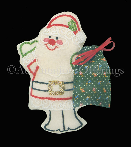 Rare Trent Santa Crewel Embroidery Ornament Kit