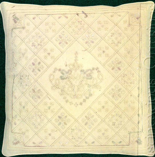 Elsa Williams Caron Silk Crewel Embroidery Kit Diamonds Pillow