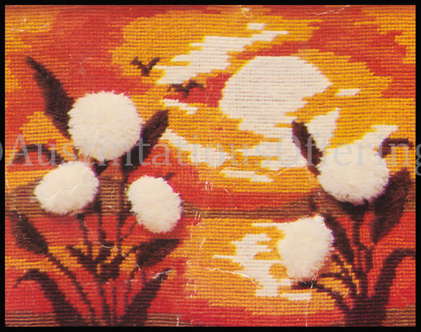 Rare Groonis Glorious Autumn Sunset Textured Needlepoint Kit