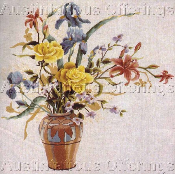 Rare Williams Formal Floral Vase Crewel Embroidery Kit Gerrish
