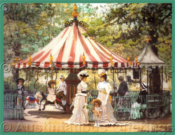 Alan Maley Victorian Crewel Embroidery Kit Summer Carousel
